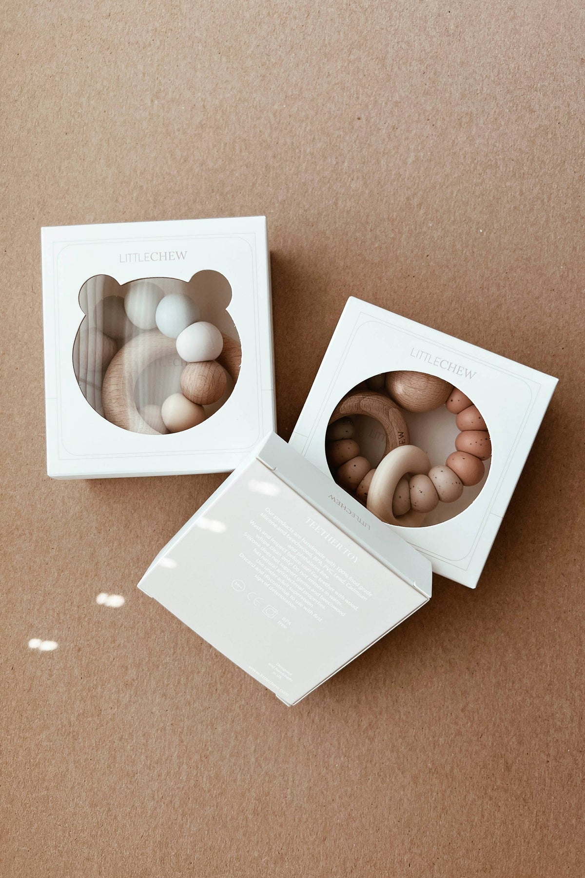 Teether - Luna | Speckled Powder Blue
