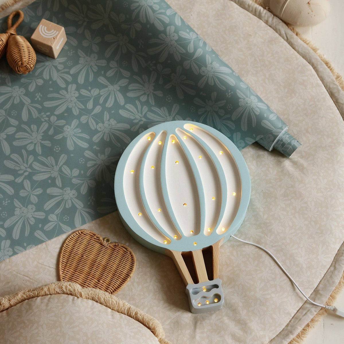 Hot Air Balloon Lamp - Blue