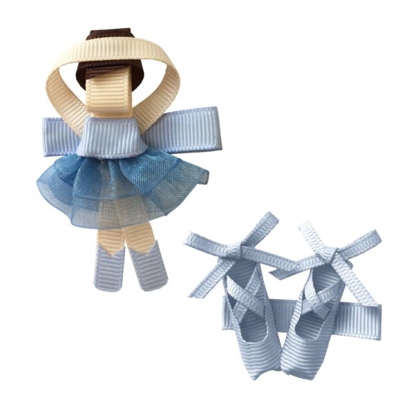 Gift Set – Ballerina and Shoes – Alligator Clip – Bluebell
