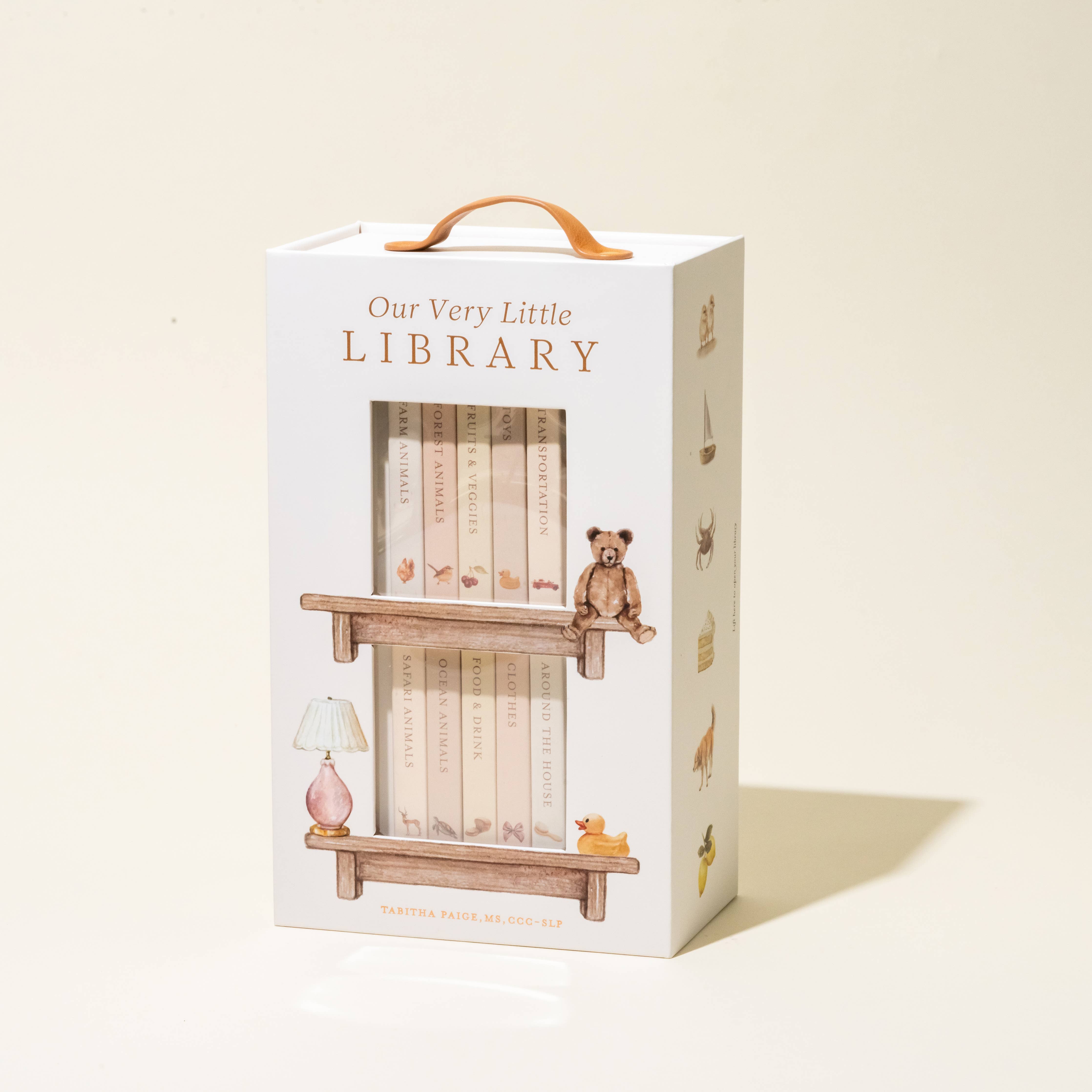 Our Very Little Library board book set, ten mini board books in a slipcase