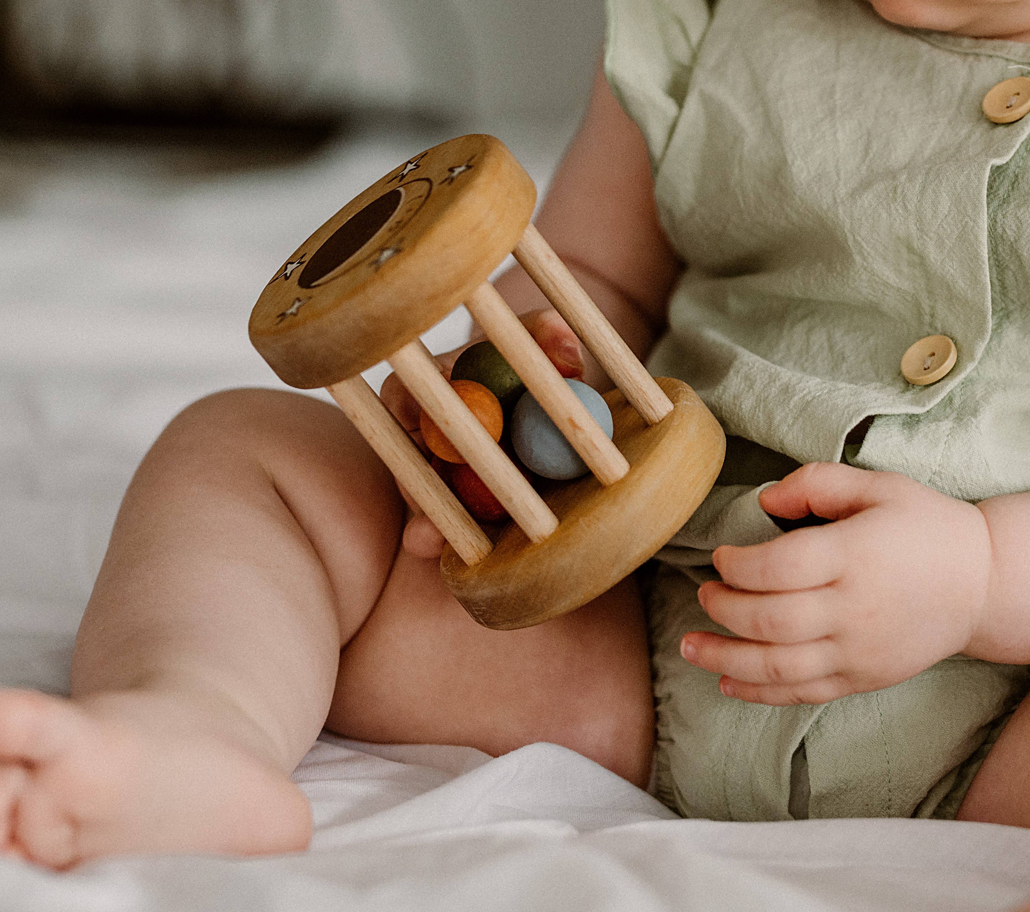 Handmade Wooden Rattle Toy