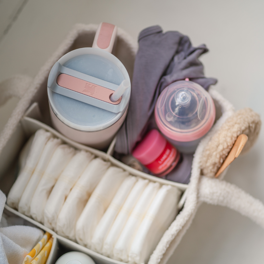 Teddy Diaper Caddy: White