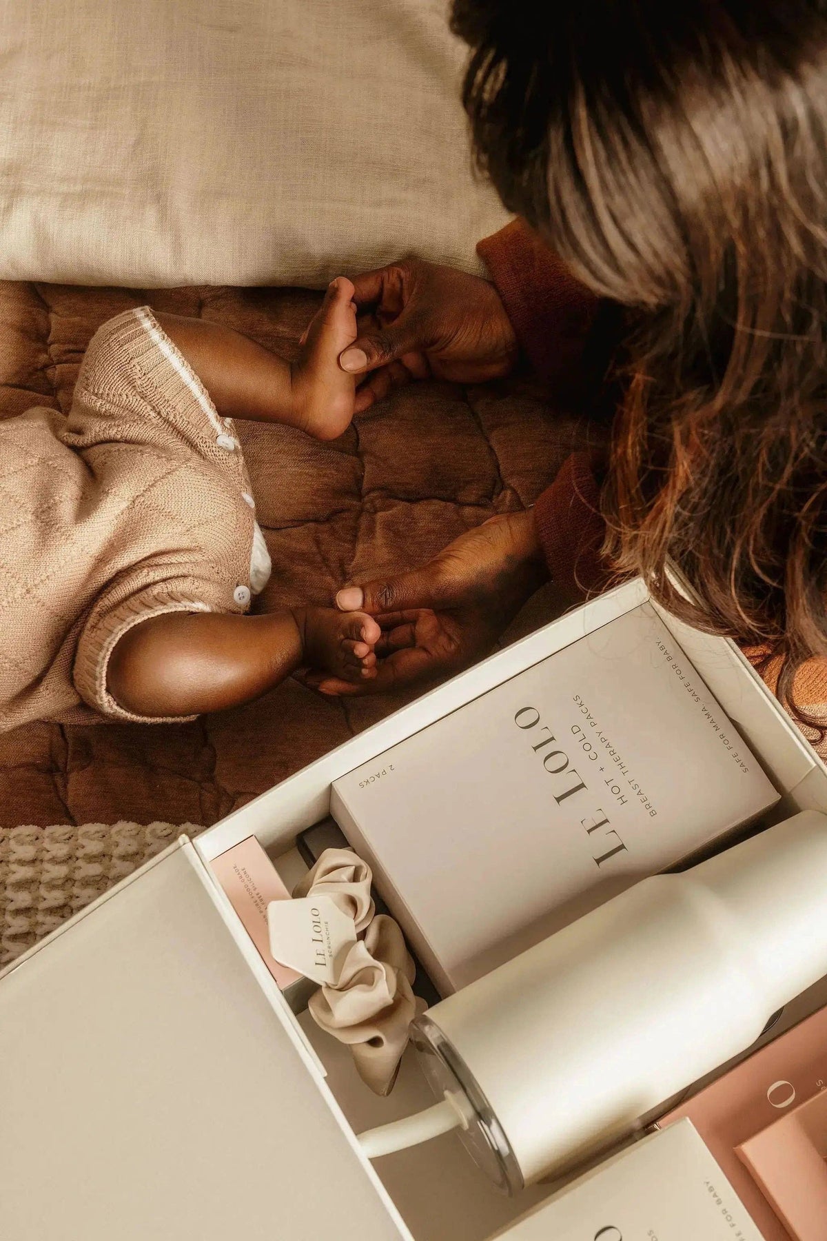 Linen Baby Keepsake Box