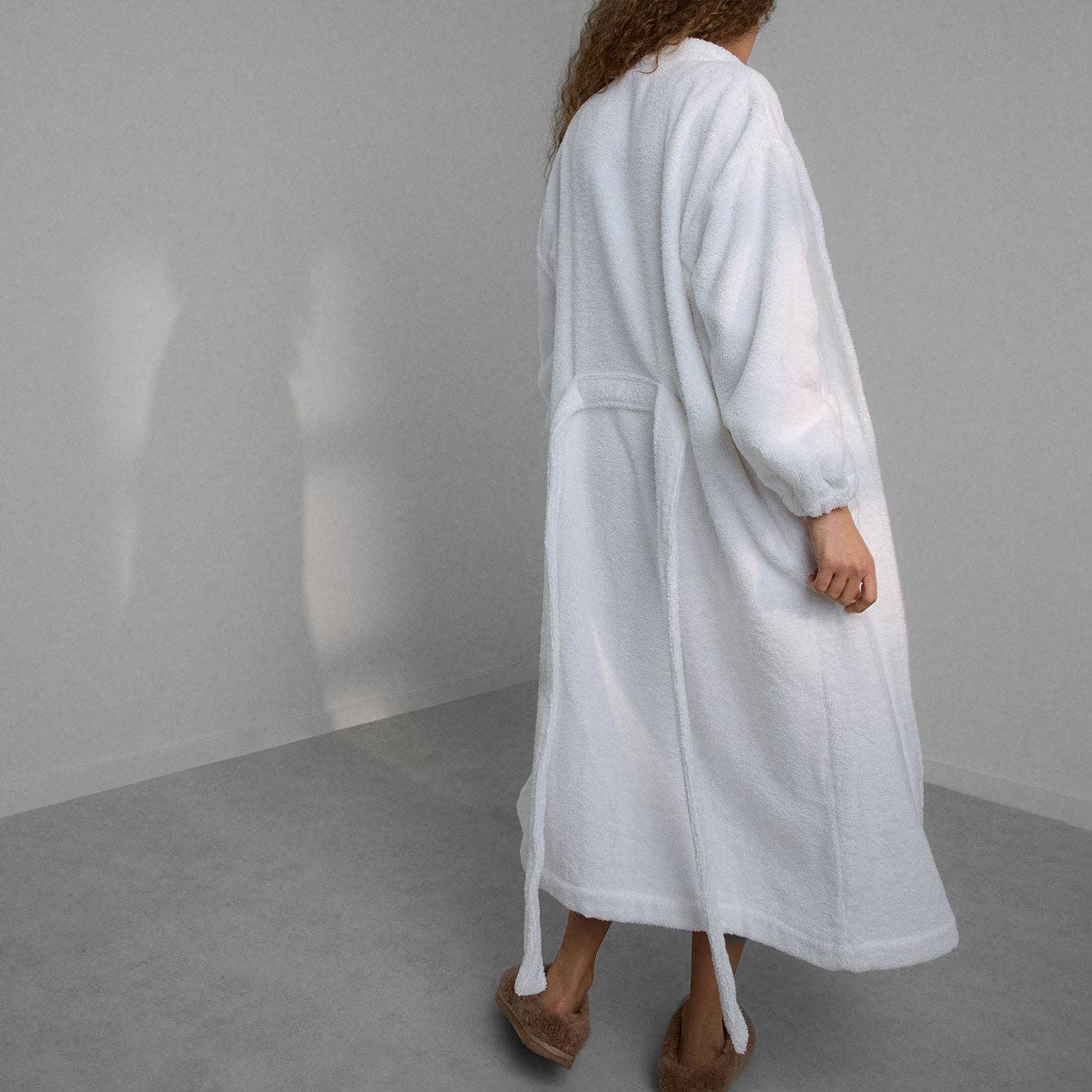 Spa Terry Robe: Sincere White / M