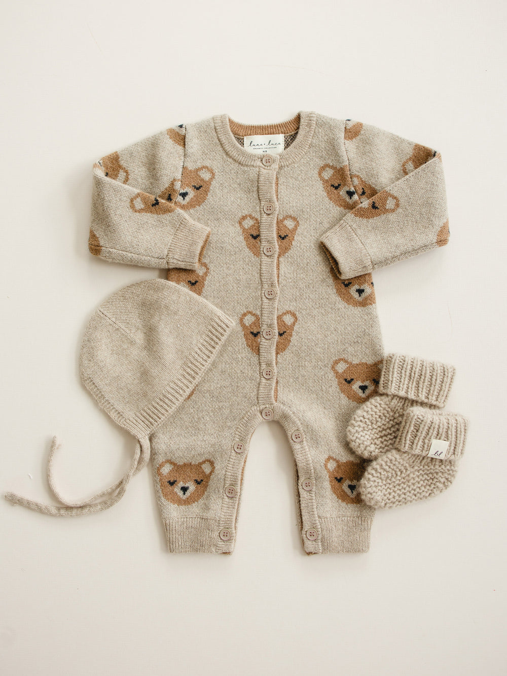 Bear Cashmere Set, Brown