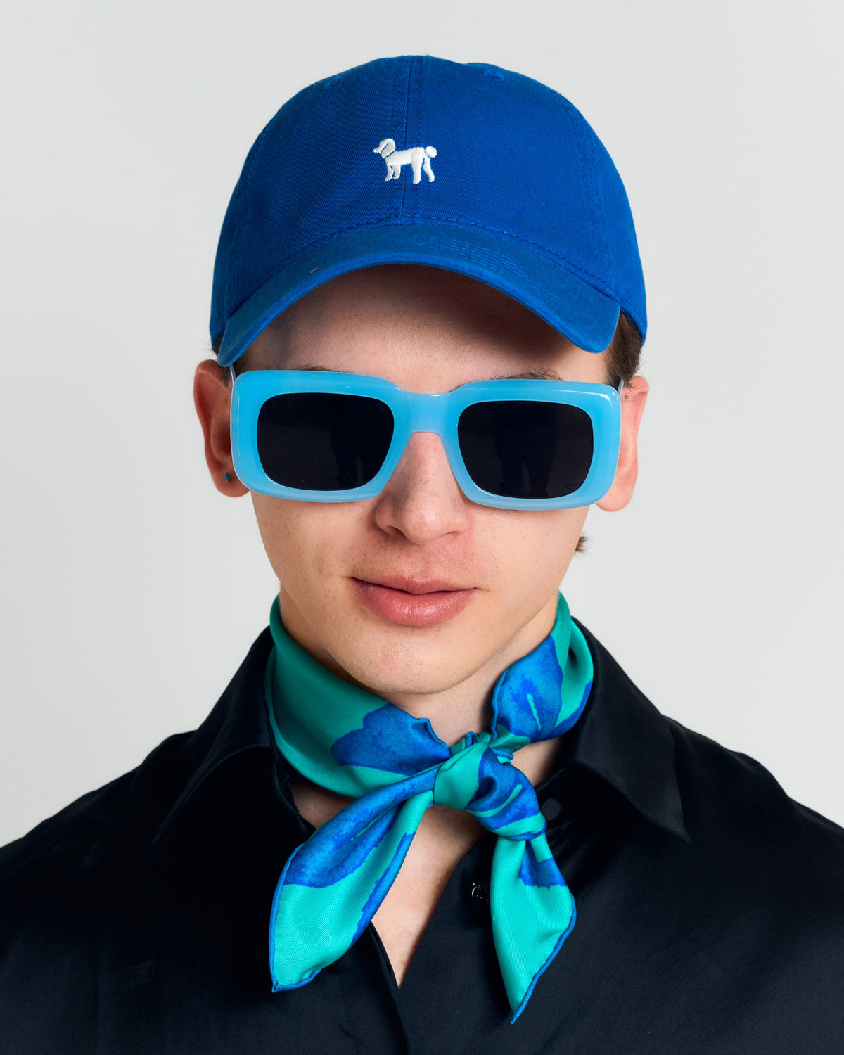 Lost Pattern Pan Pan Baseball Cap in Royal Blue