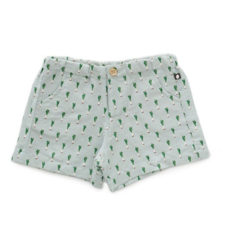 Woven Shorts - Leek Print