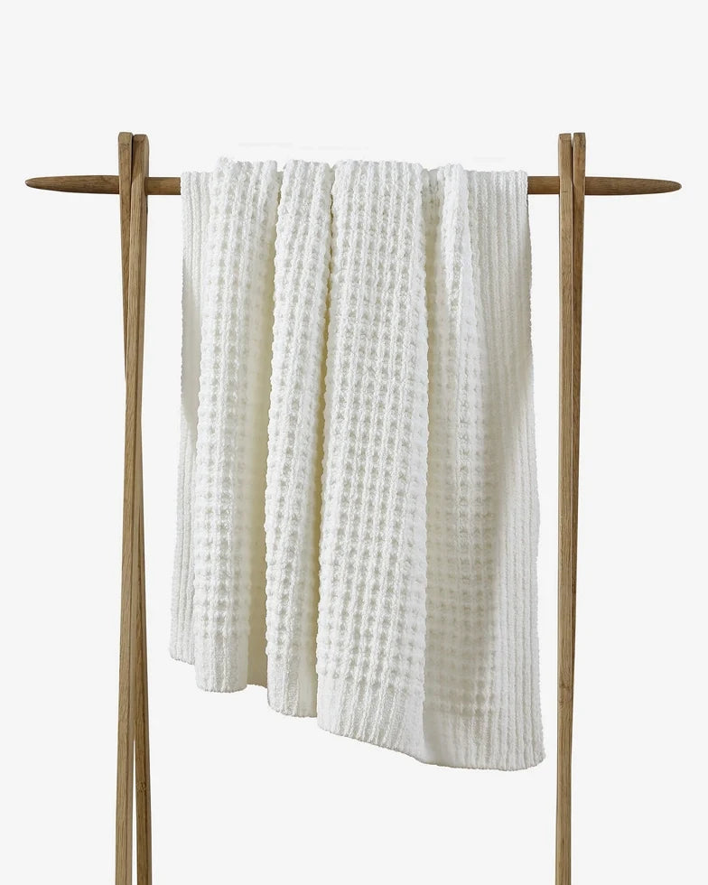 Waffle Lightweight Throw - Off White