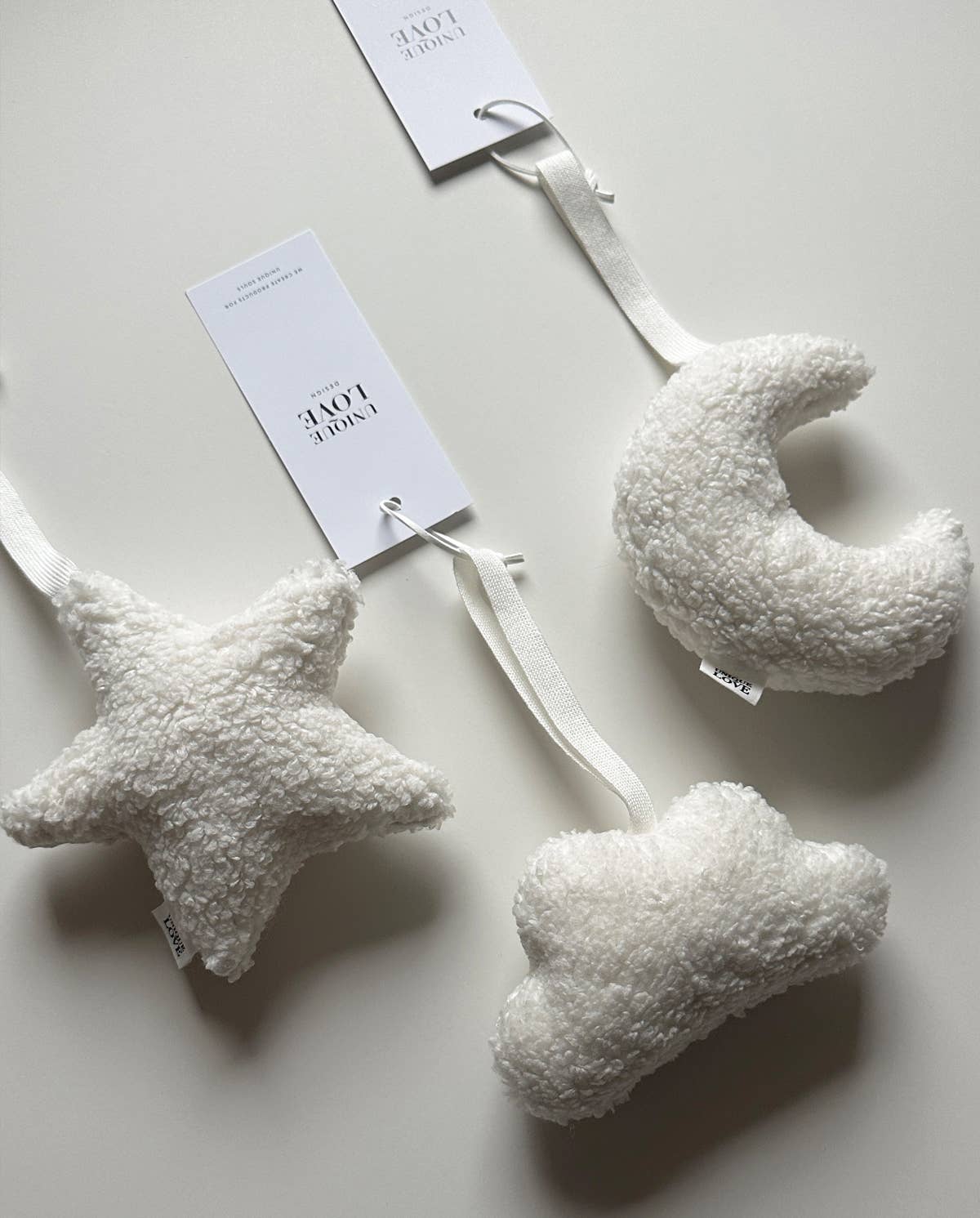 Pacifier Clip Star - Soft White