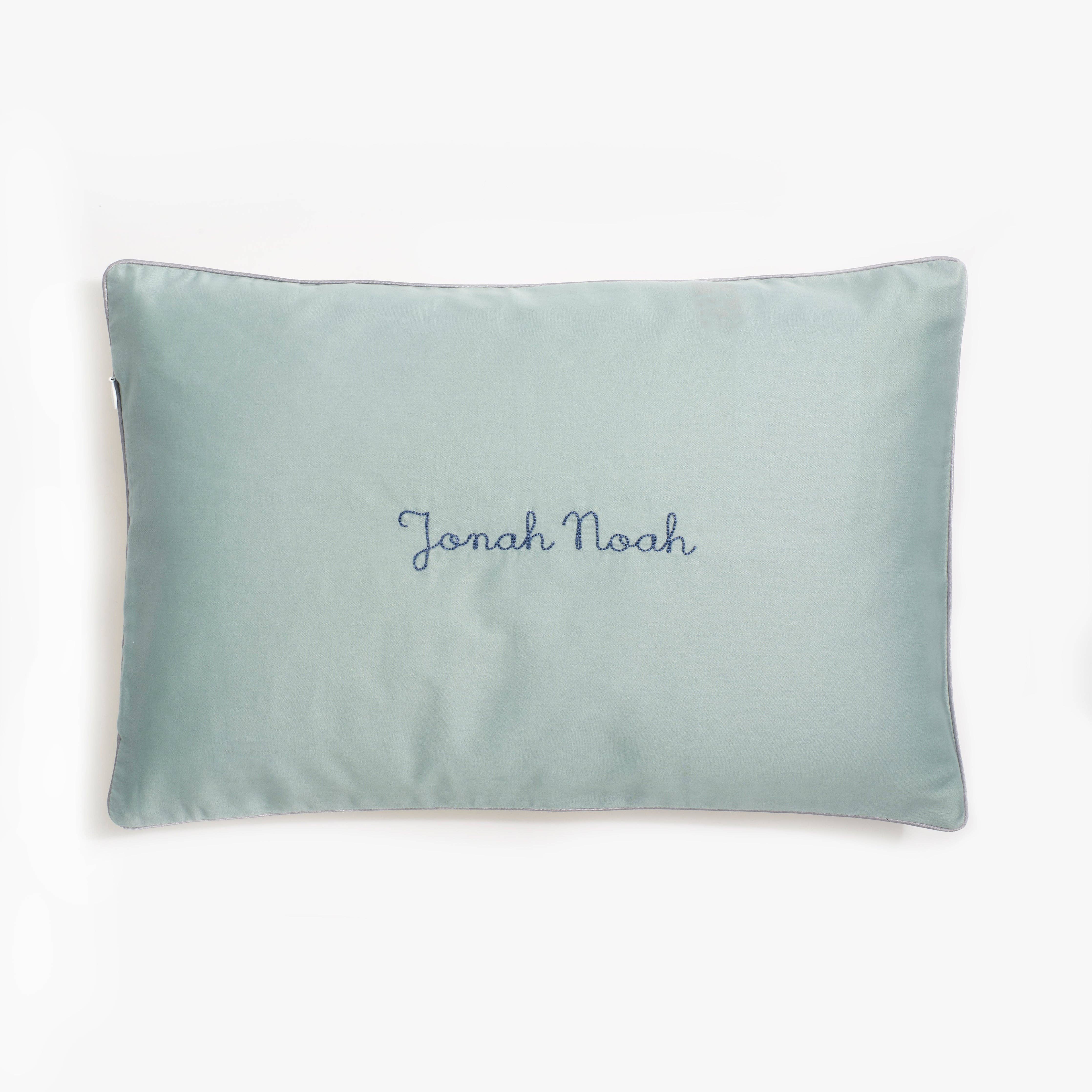 Adventures in Wonderland Toddler Pillow - Aqua: Set (Pillowcase + Down Insert)
