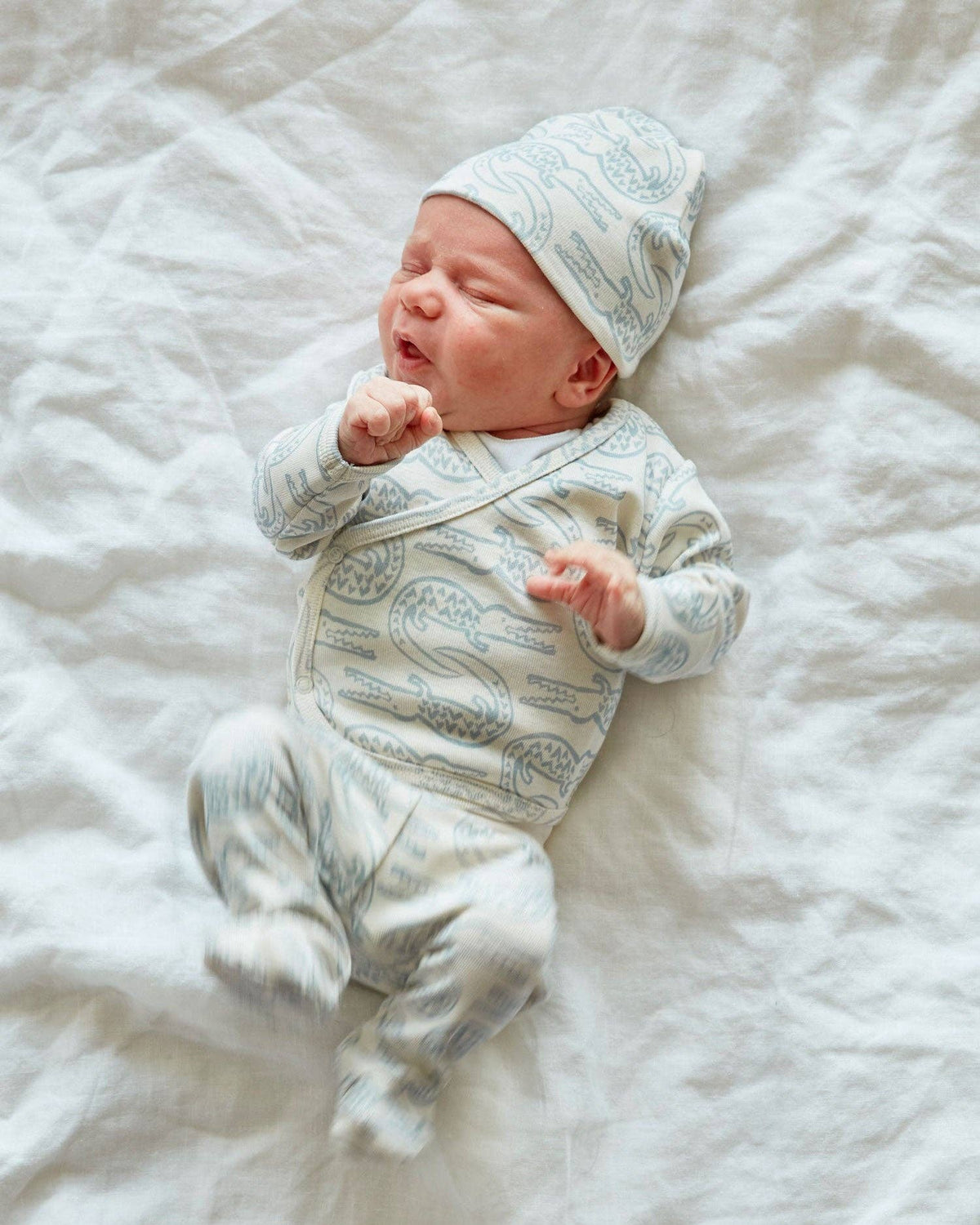 Take Me Home Outfit, Alligator in Bay Blue