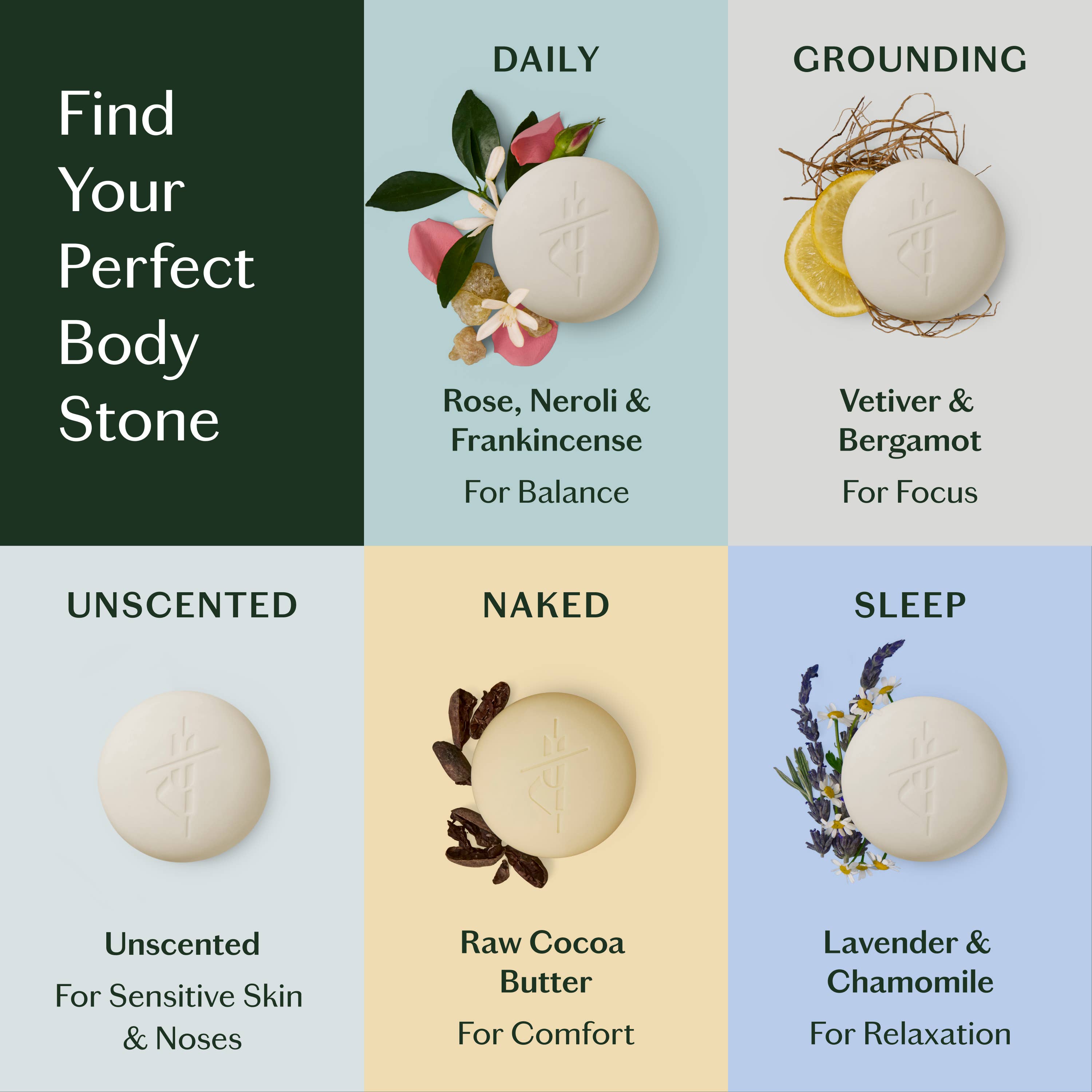 Sleep Stone | Deep Moisturizing Lotion Bar: Starter Kit (3.5 oz)