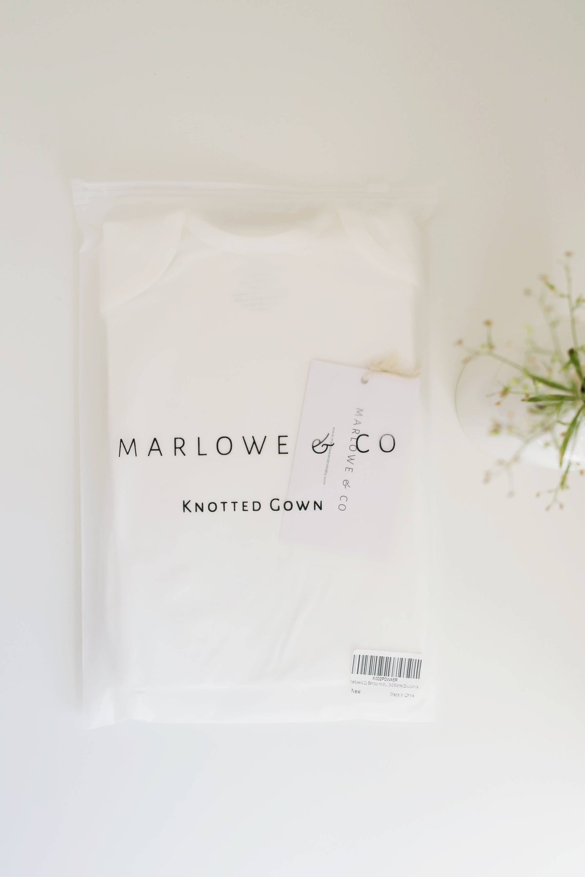Bamboo Knotted Gown - Blush Pink