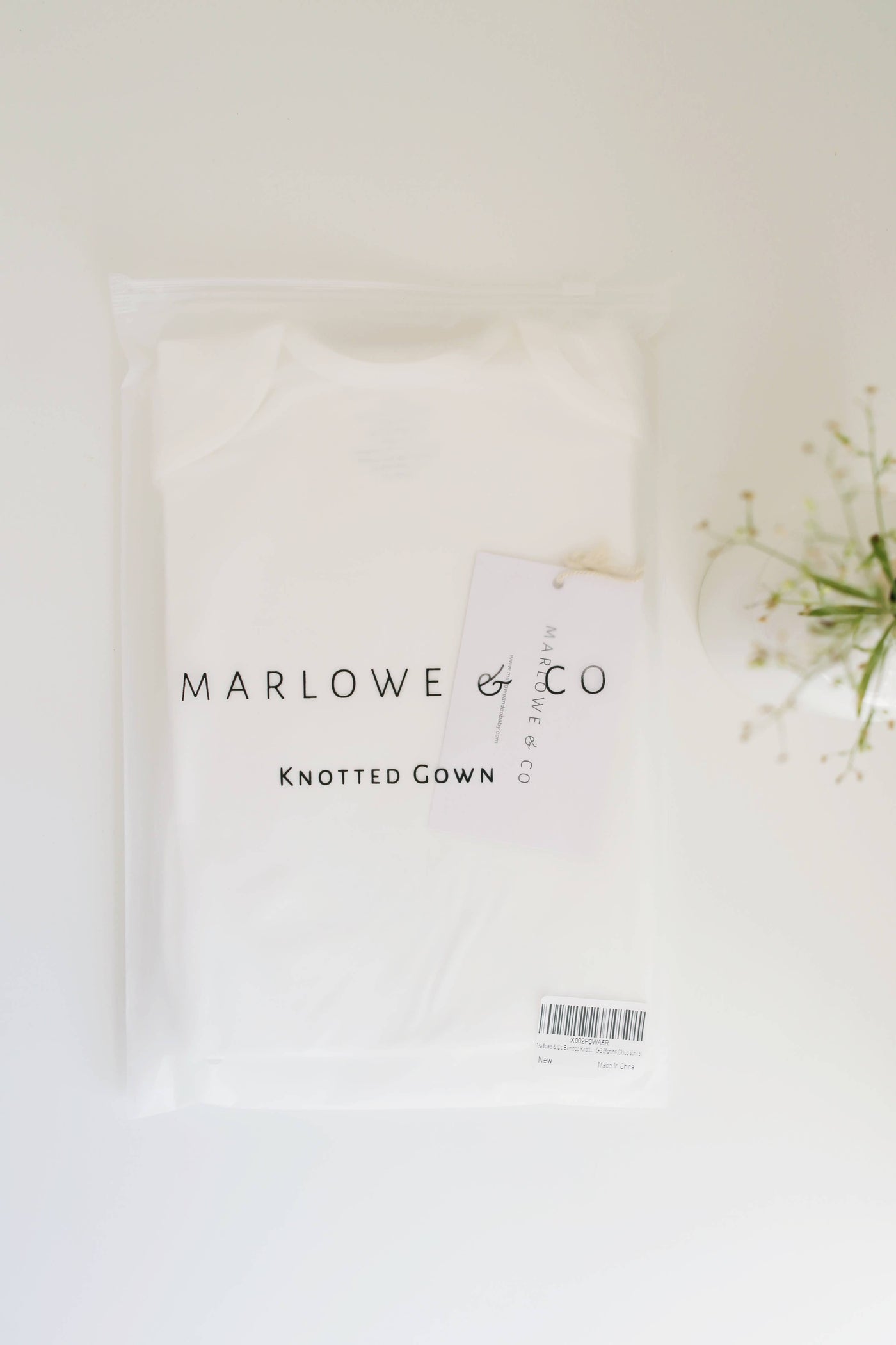 Bamboo Knotted Gown - Blush Pink