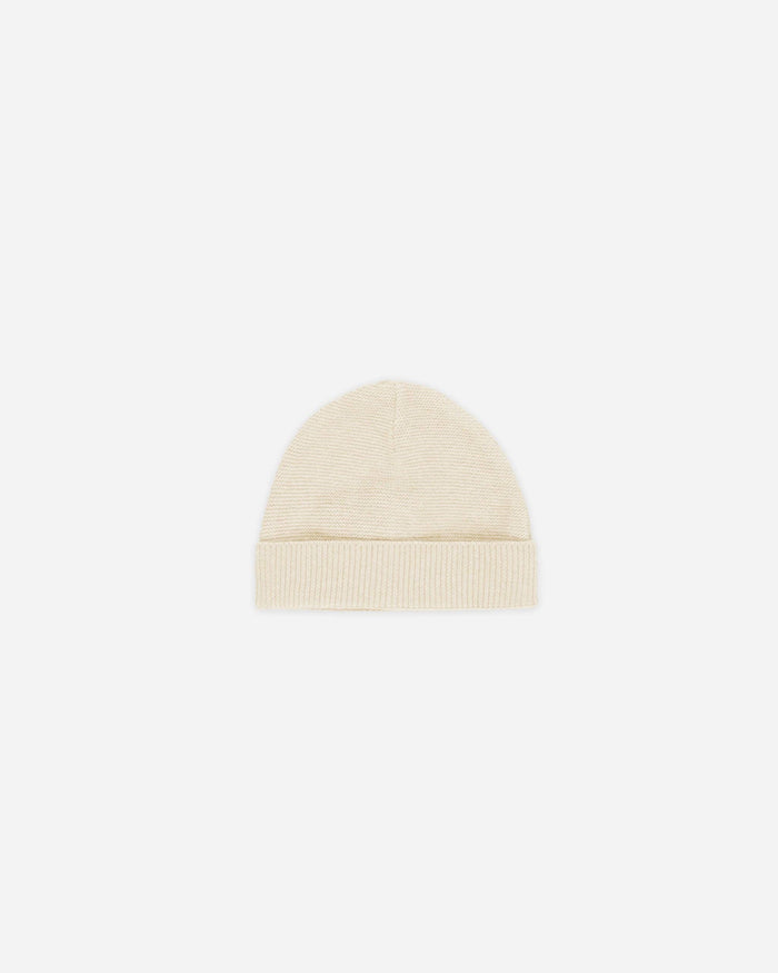 Baby Beanie - Heathered Natural