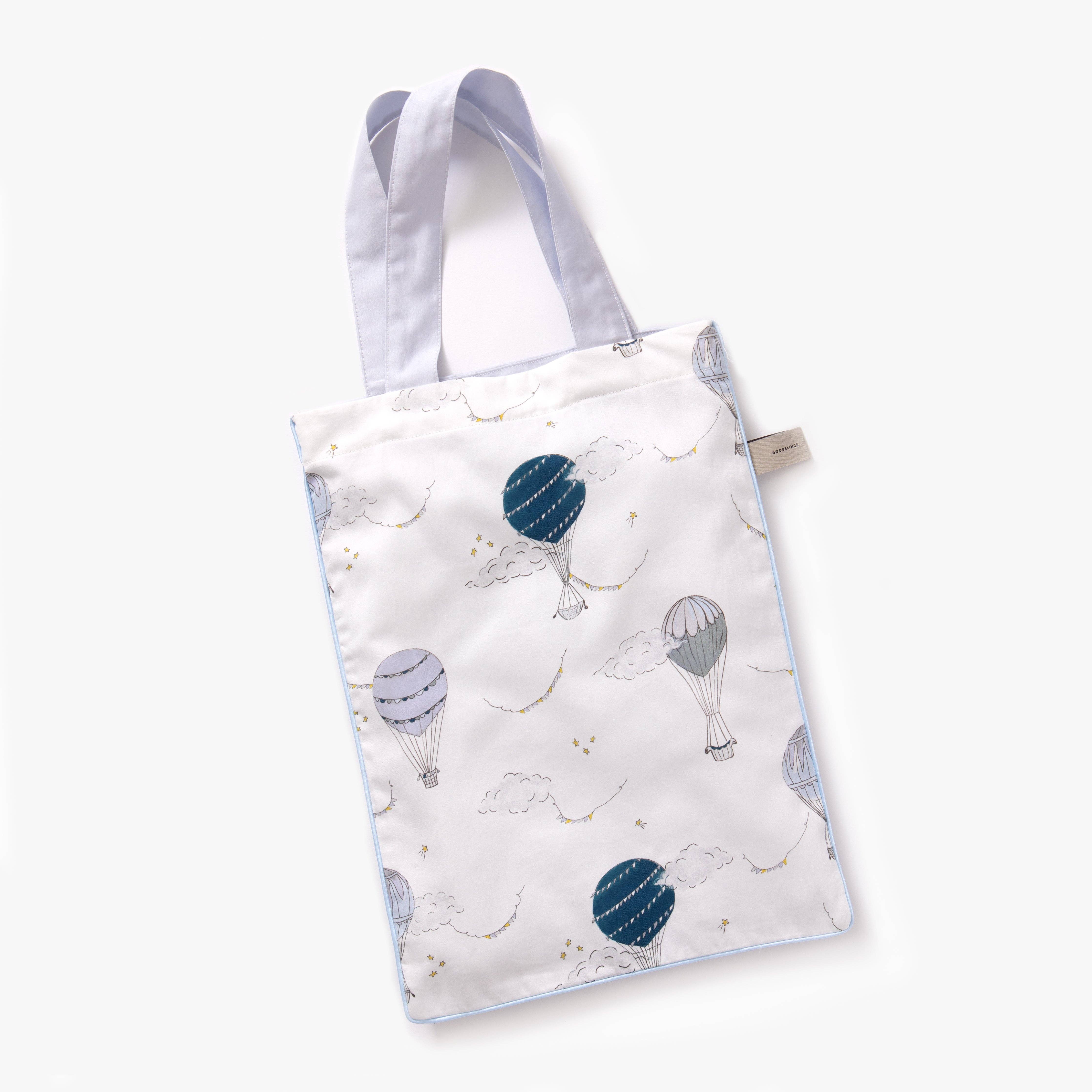 Touch The Sky Toddler Pillow - Blue: Set (Pillowcase + Down Insert)