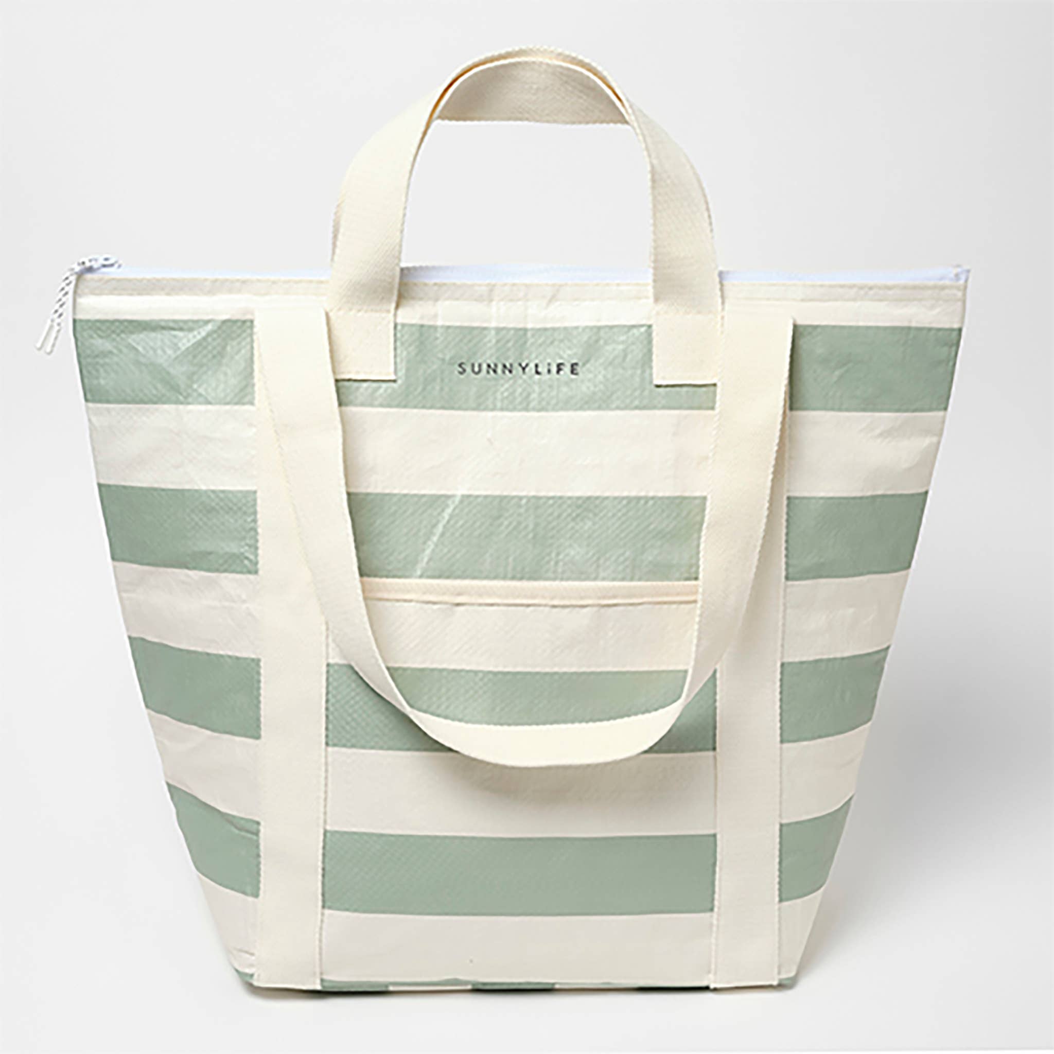 Light Cooler Tote La Palma Sage Stripe