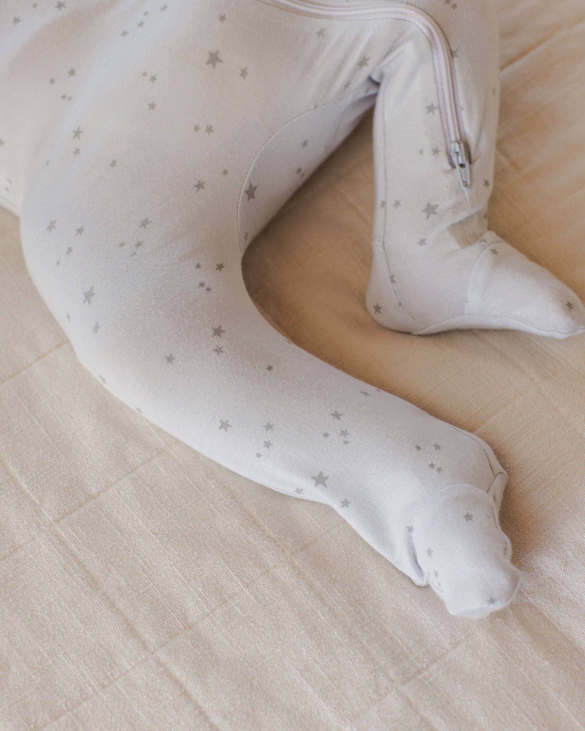 Modal Zip Footie Stars - Fog