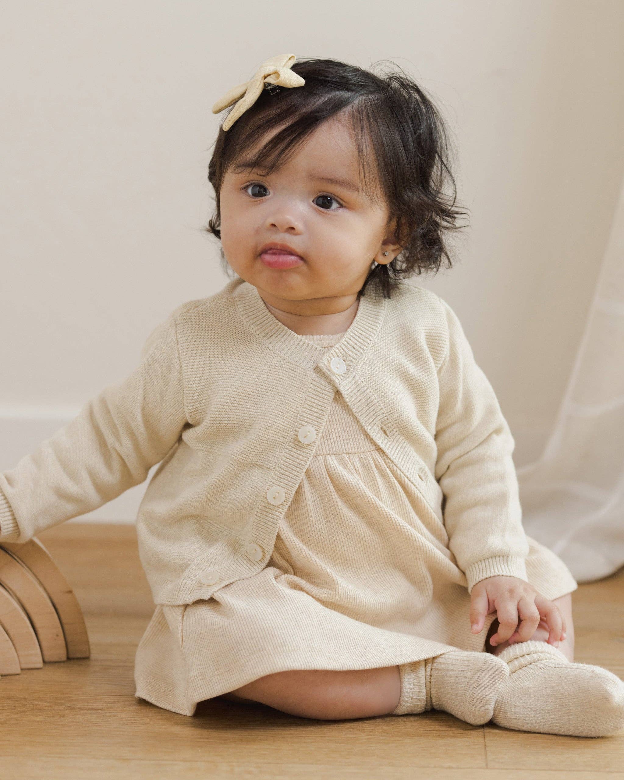 Melange Socks - Oatmeal/Rose