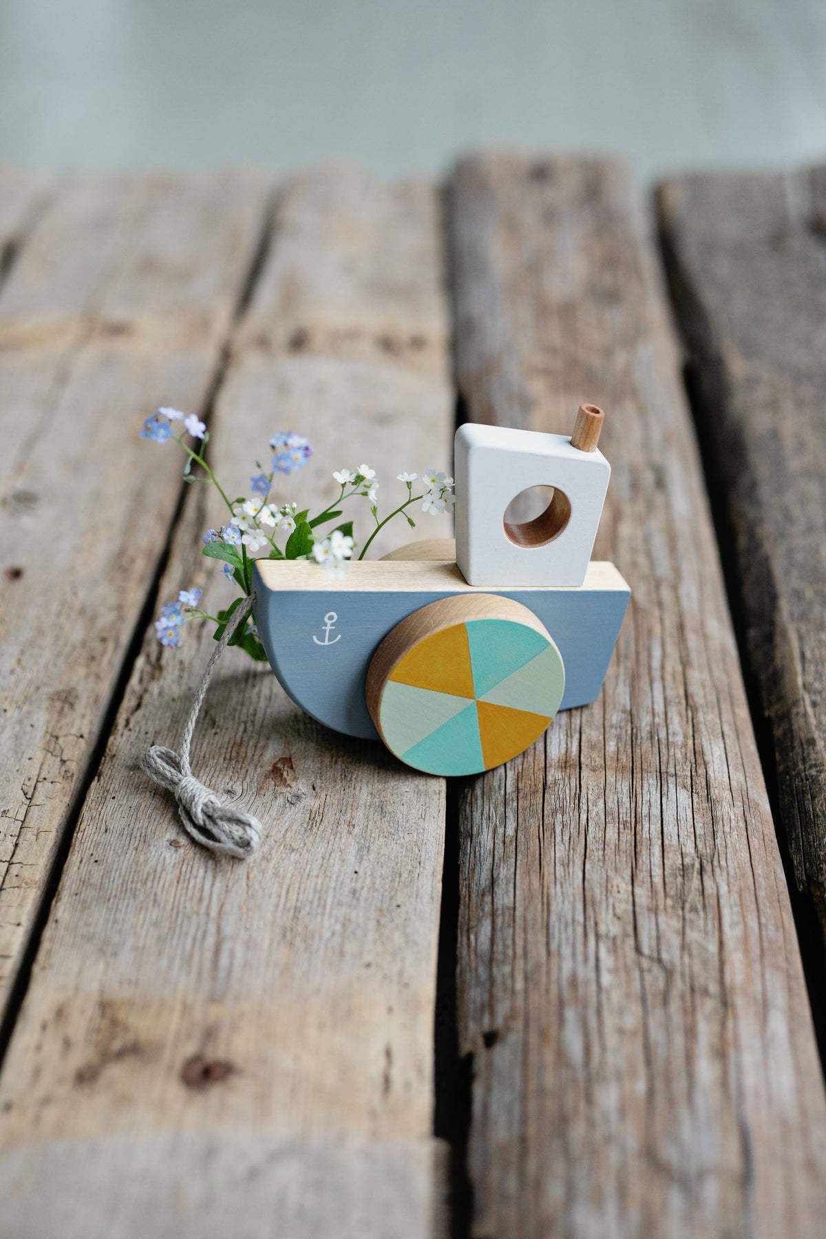 Wooden Boat Pull Toy