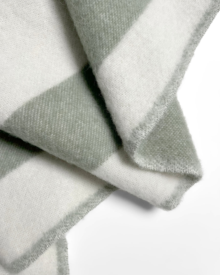 Maison Deux, Rough Stripe Blanket in Agave, 6