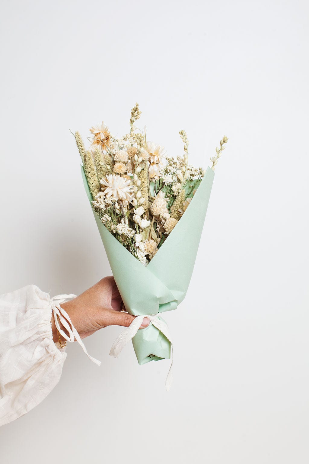 Sage field dried bouquet, detail