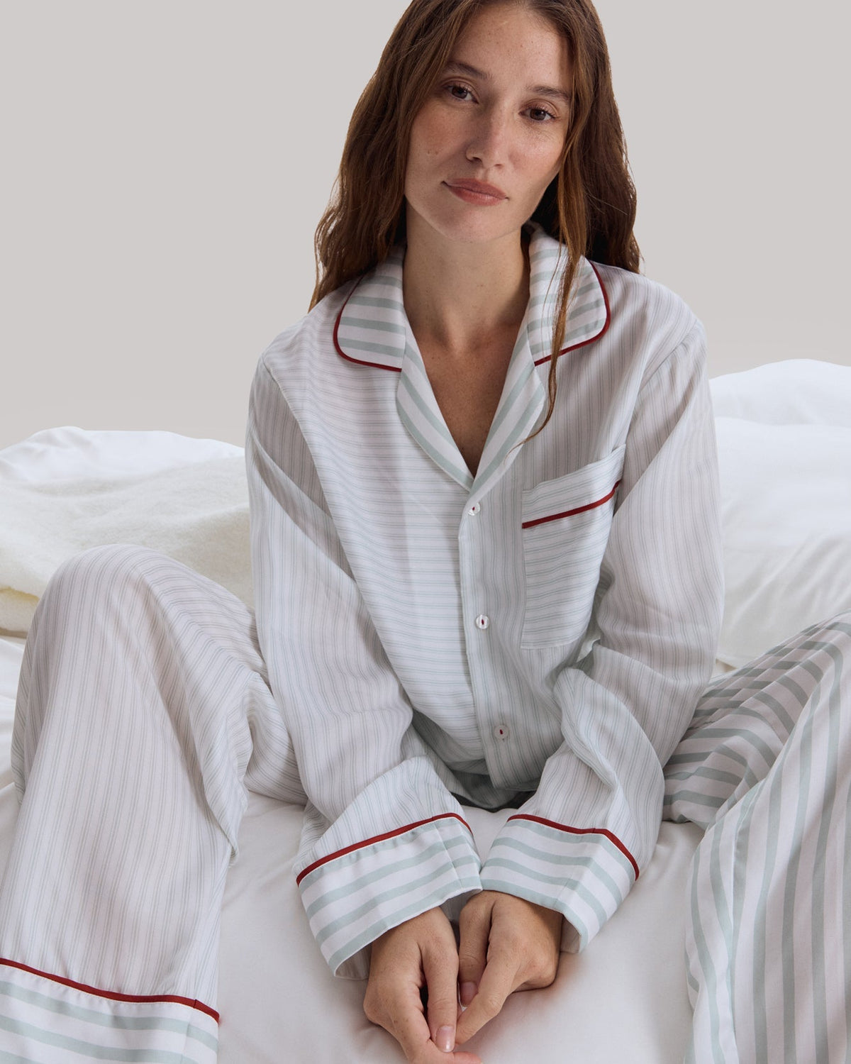 The Push, Sunday Citizen Mare Silky Lyocell Long Pajama Set