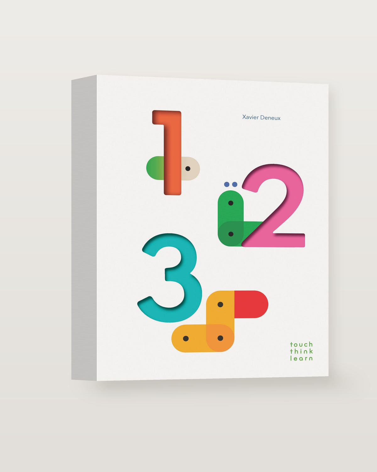 TouchThinkLearn: 123 by Xavier Deneux, the board book standing