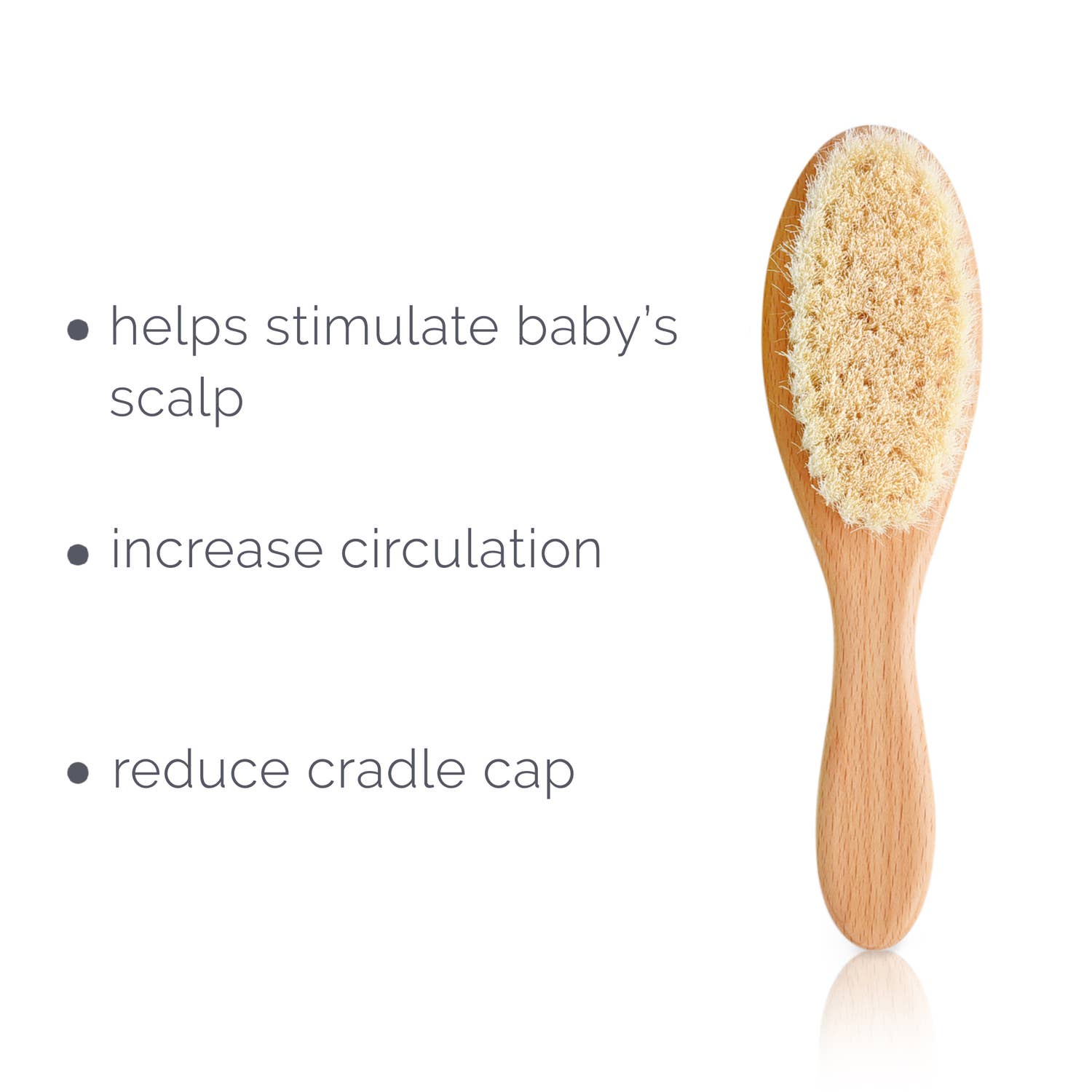 Wooden Baby Hair Brush and Comb Set