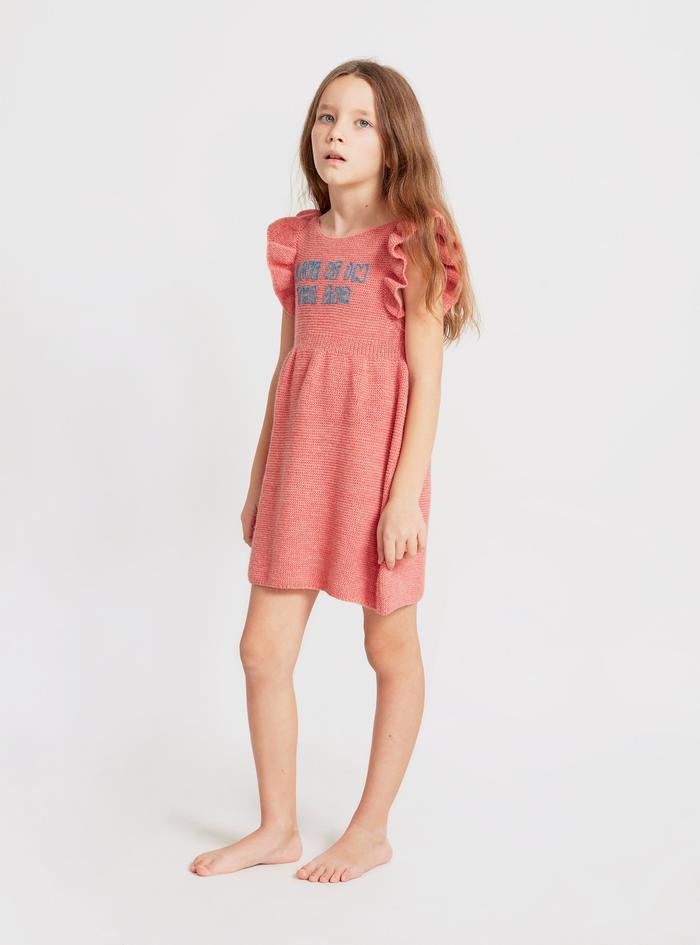 Ruffle Sleeve Dress Peony