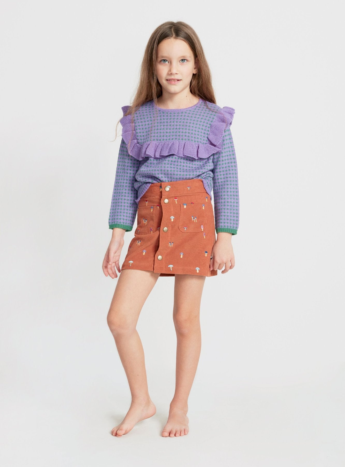 Snap button Skirt Autumnal