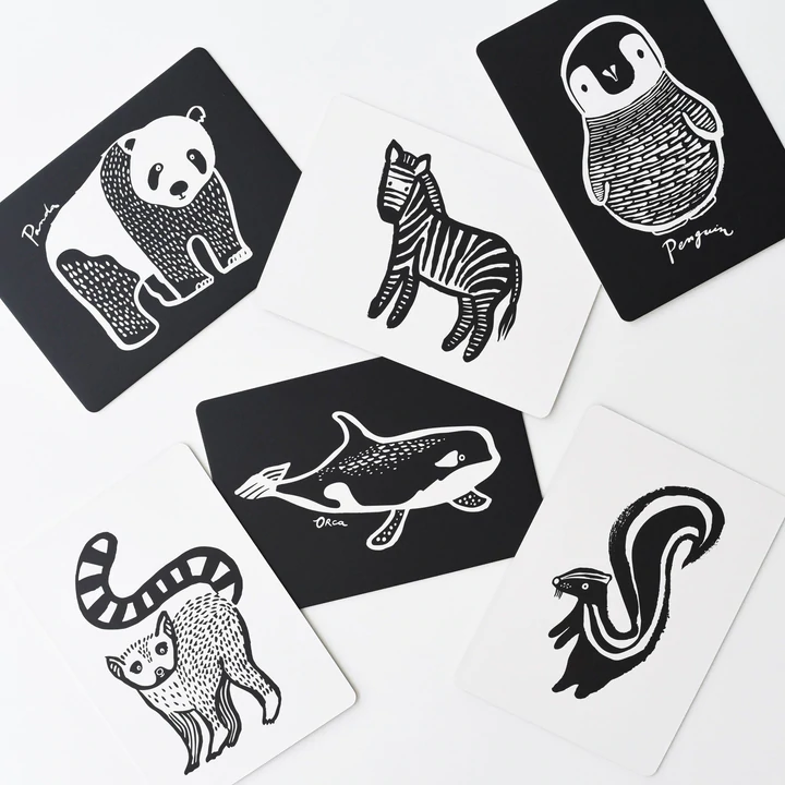 Black and White Art Cards
