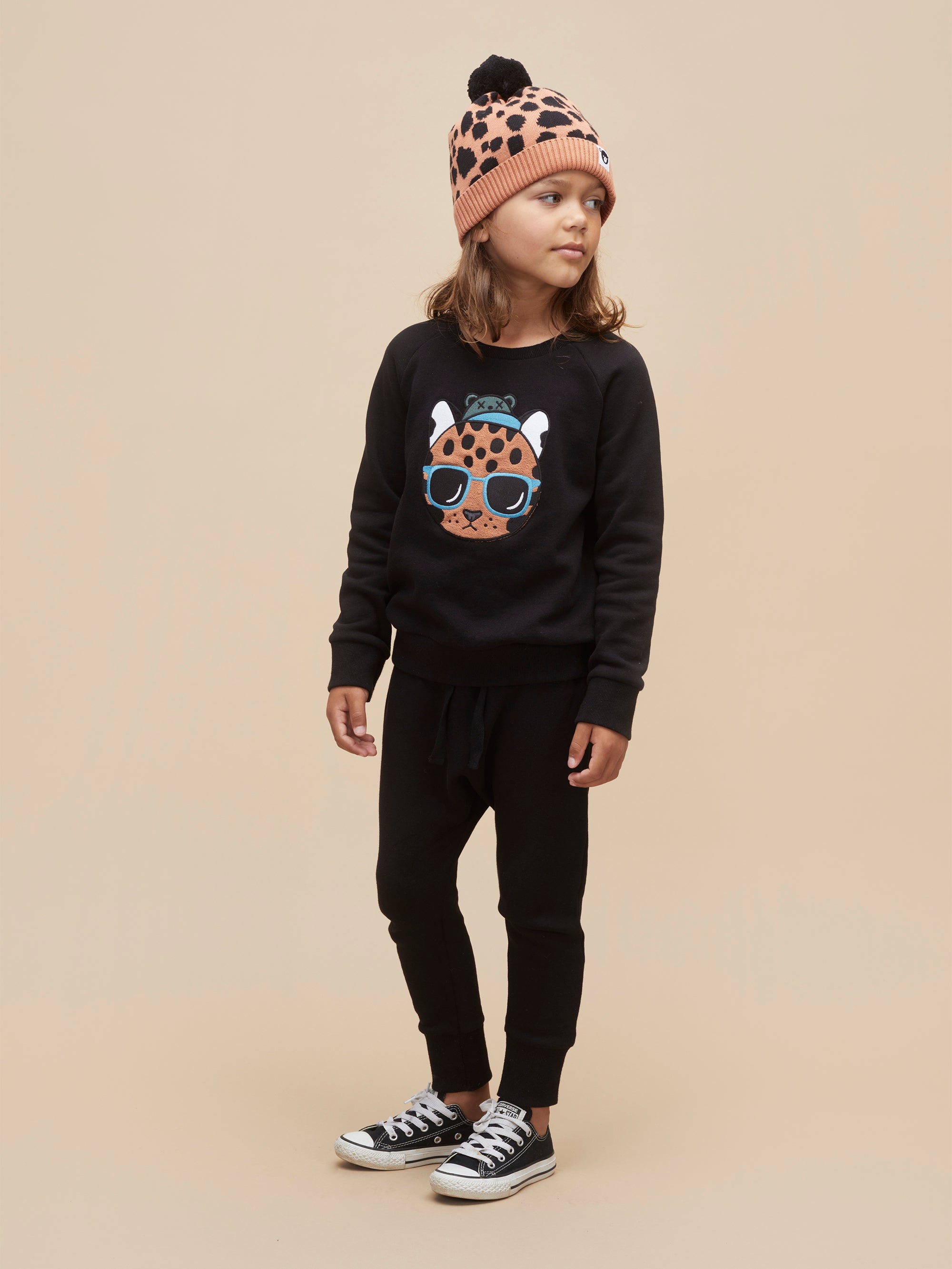 Black Drop Crotch Pant