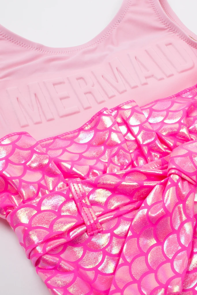One Piece Mermaid Scale - Hot Pink