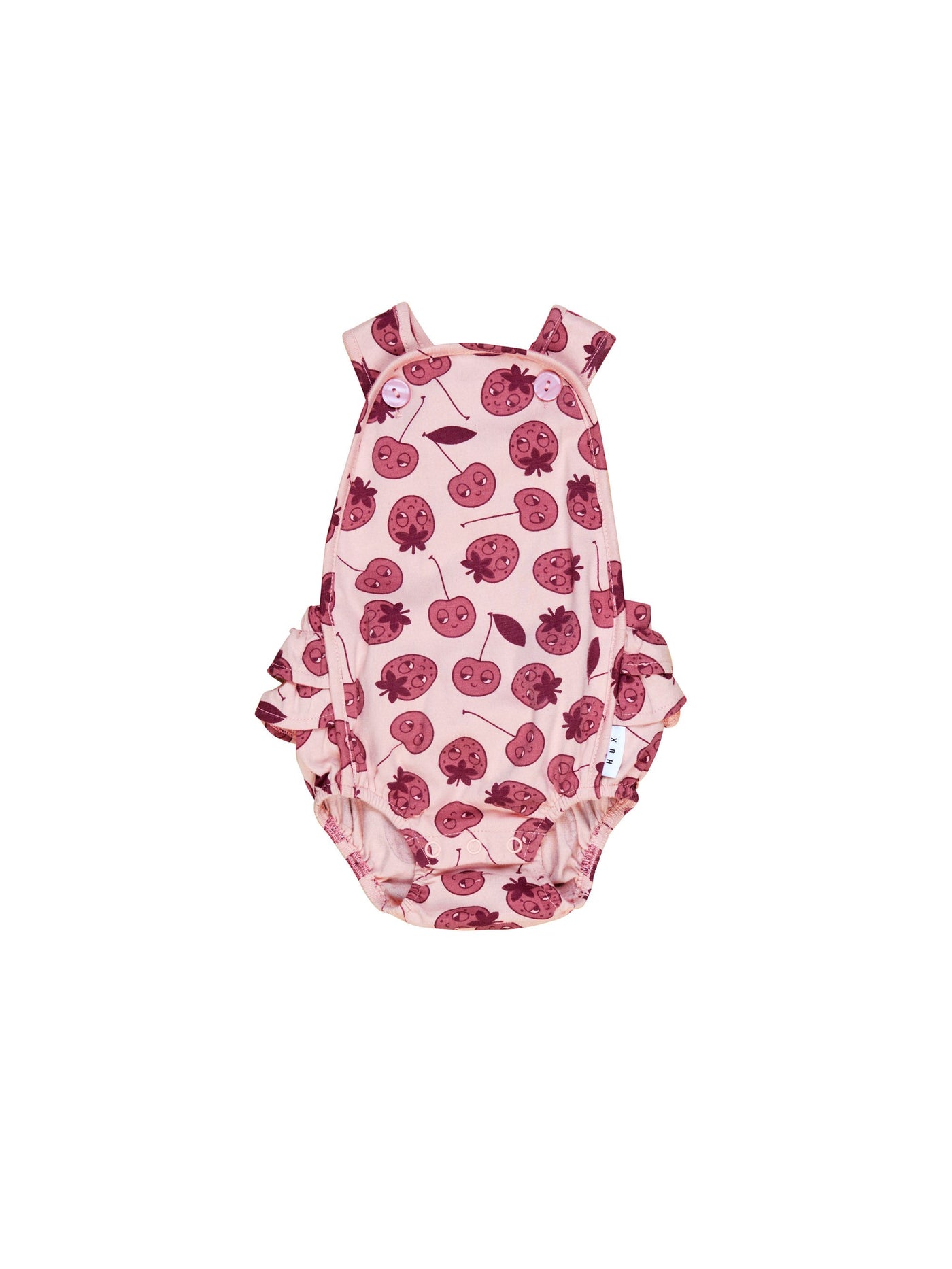 Berry Frill Playsuit Rose