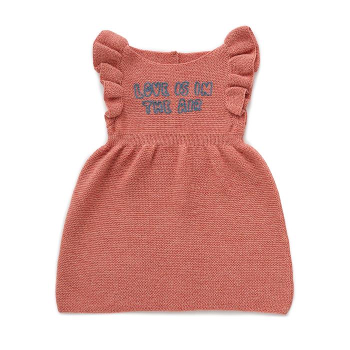 Ruffle Sleeve Dress Peony