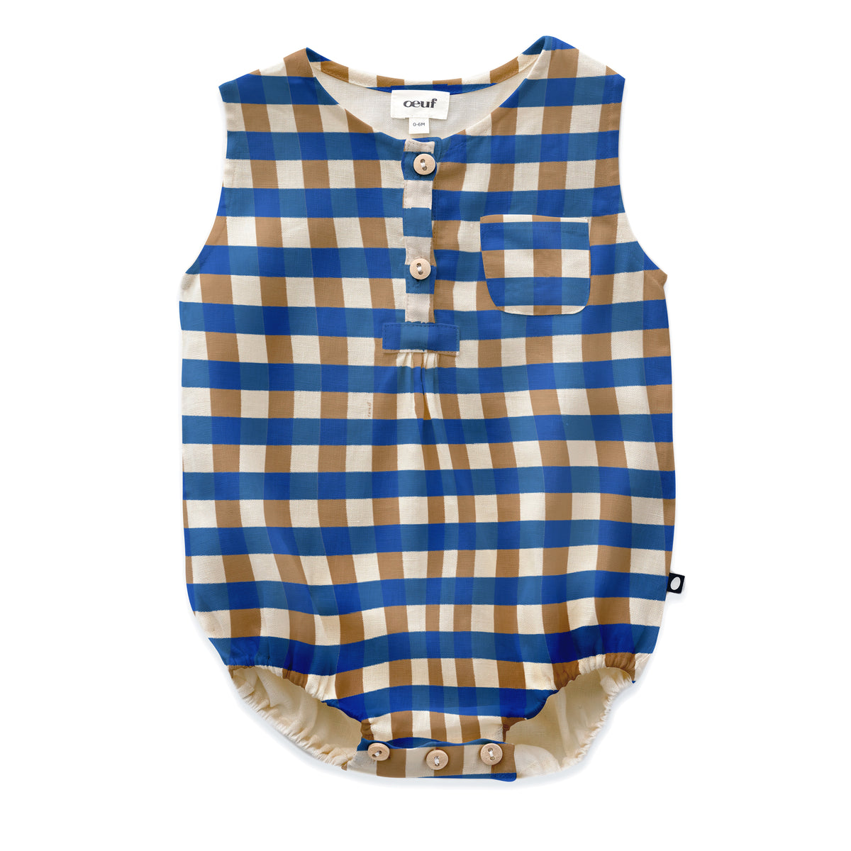 Pocket Romper - Sky Blue