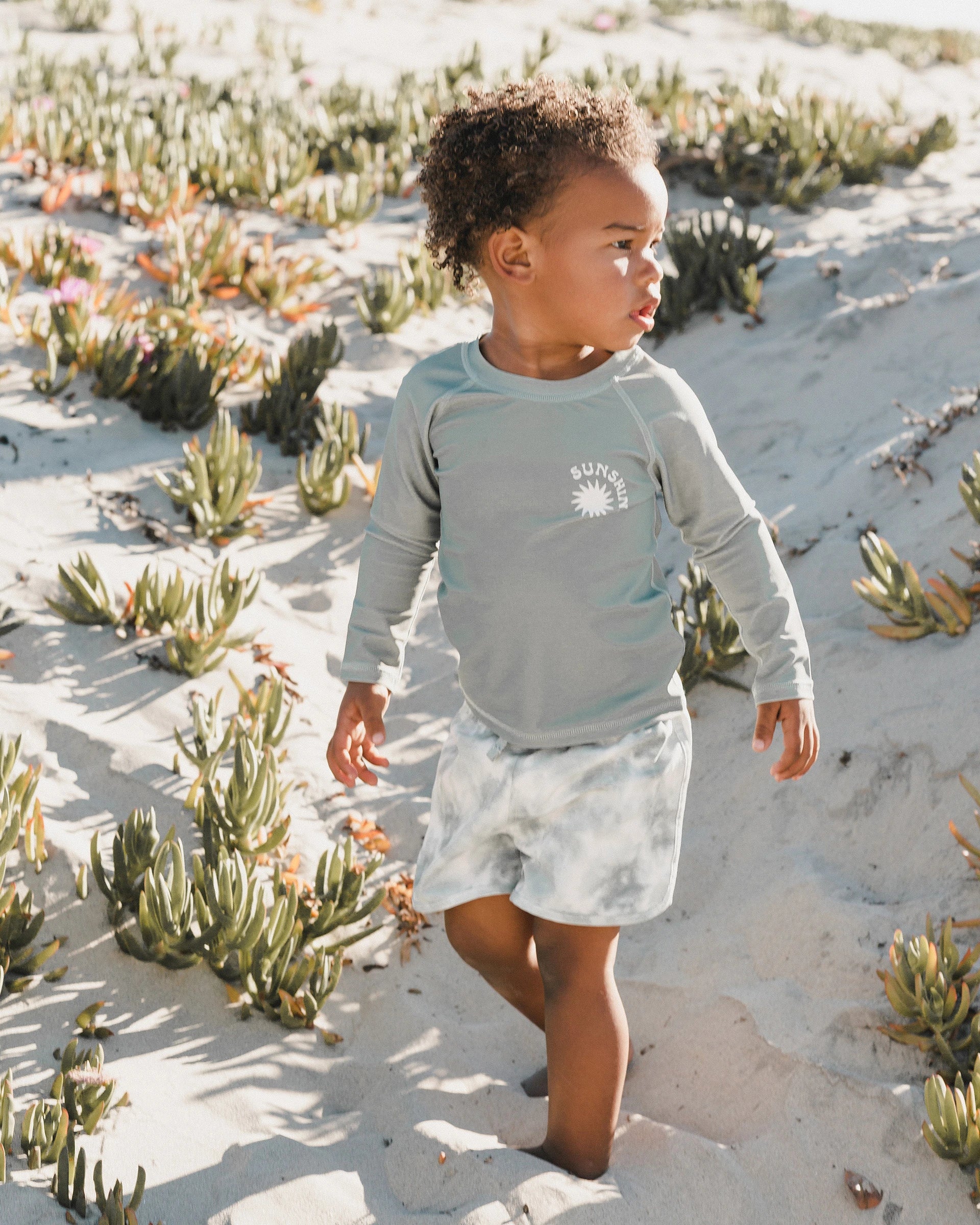 Swim Trunk | Aqua Tie Dye