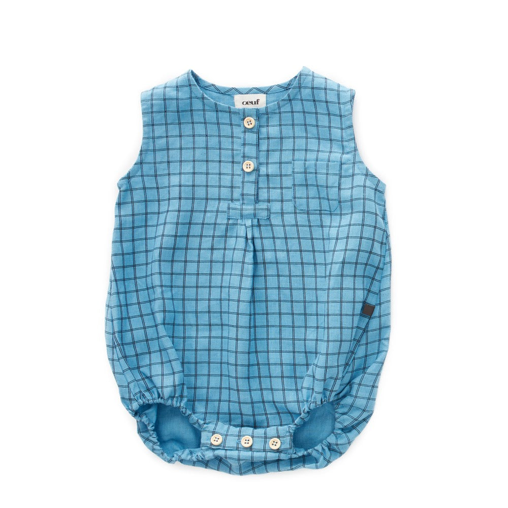 Linen Pocket Romper