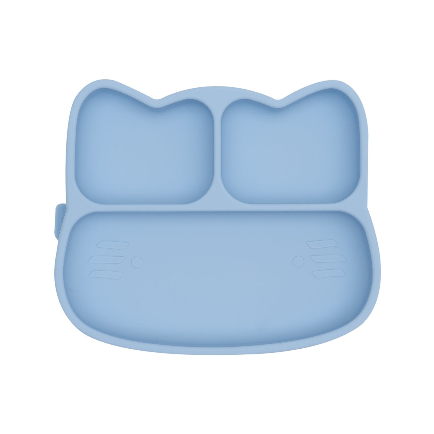 Cat Stickie Plate Powder Blue
