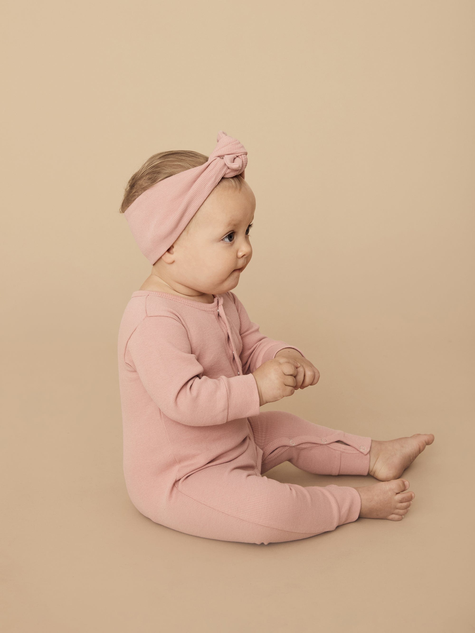 Dusty Rose Rib Headband