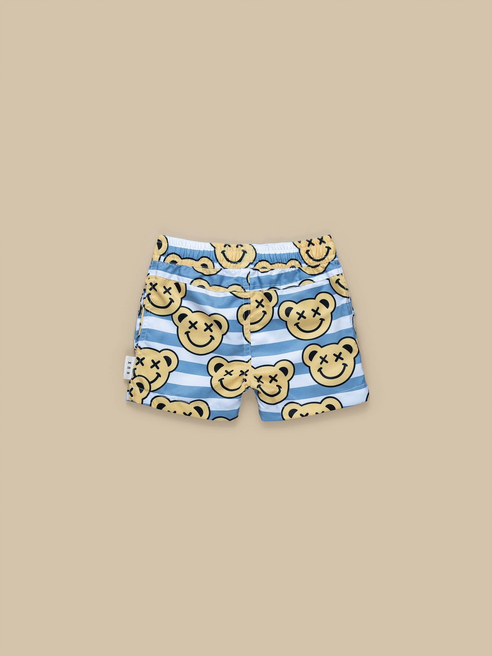 Smiley Bear Swim Short - Wasabi
