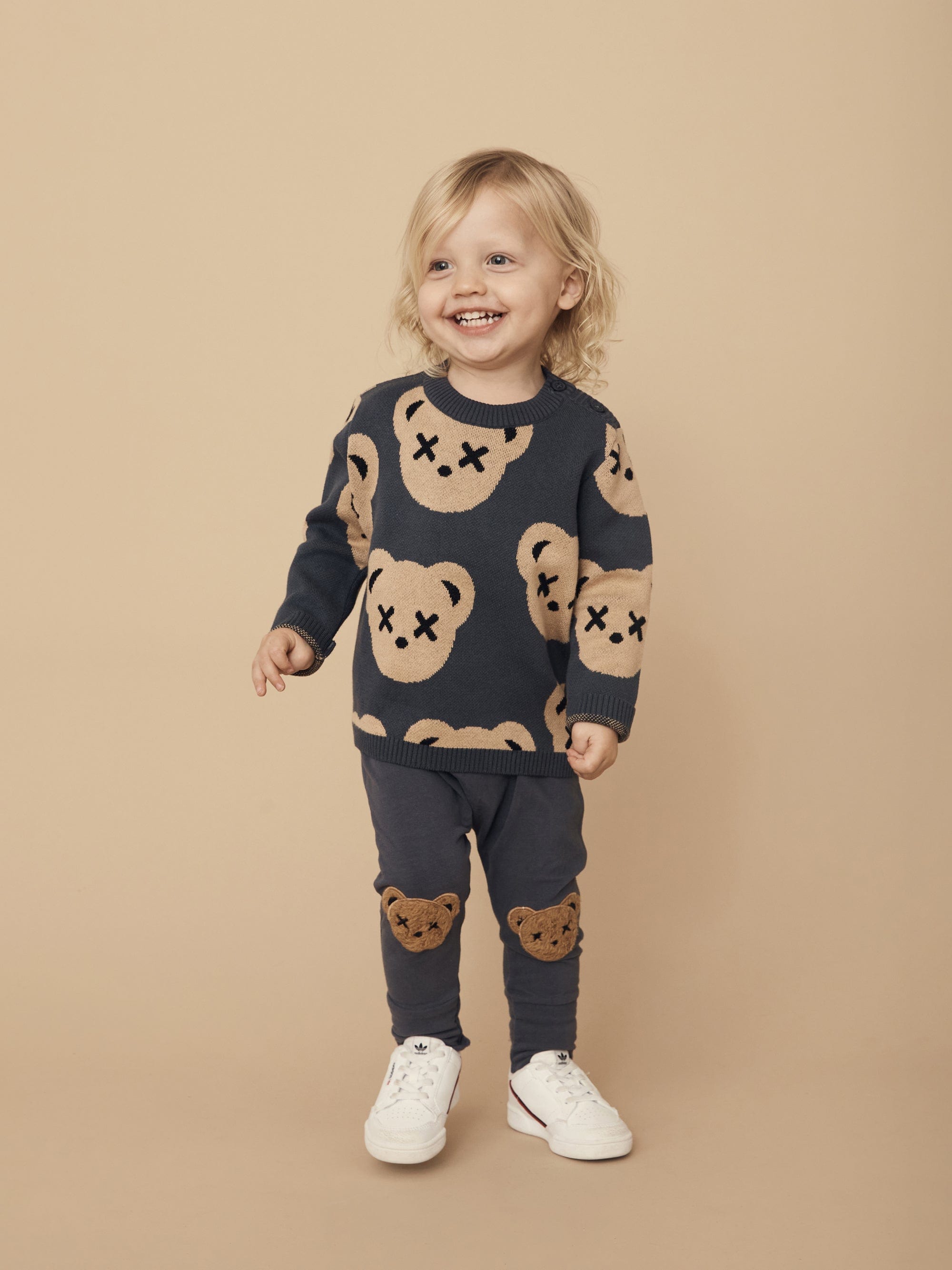 Huxbear Teddy Drop Crotch Pant - Ink