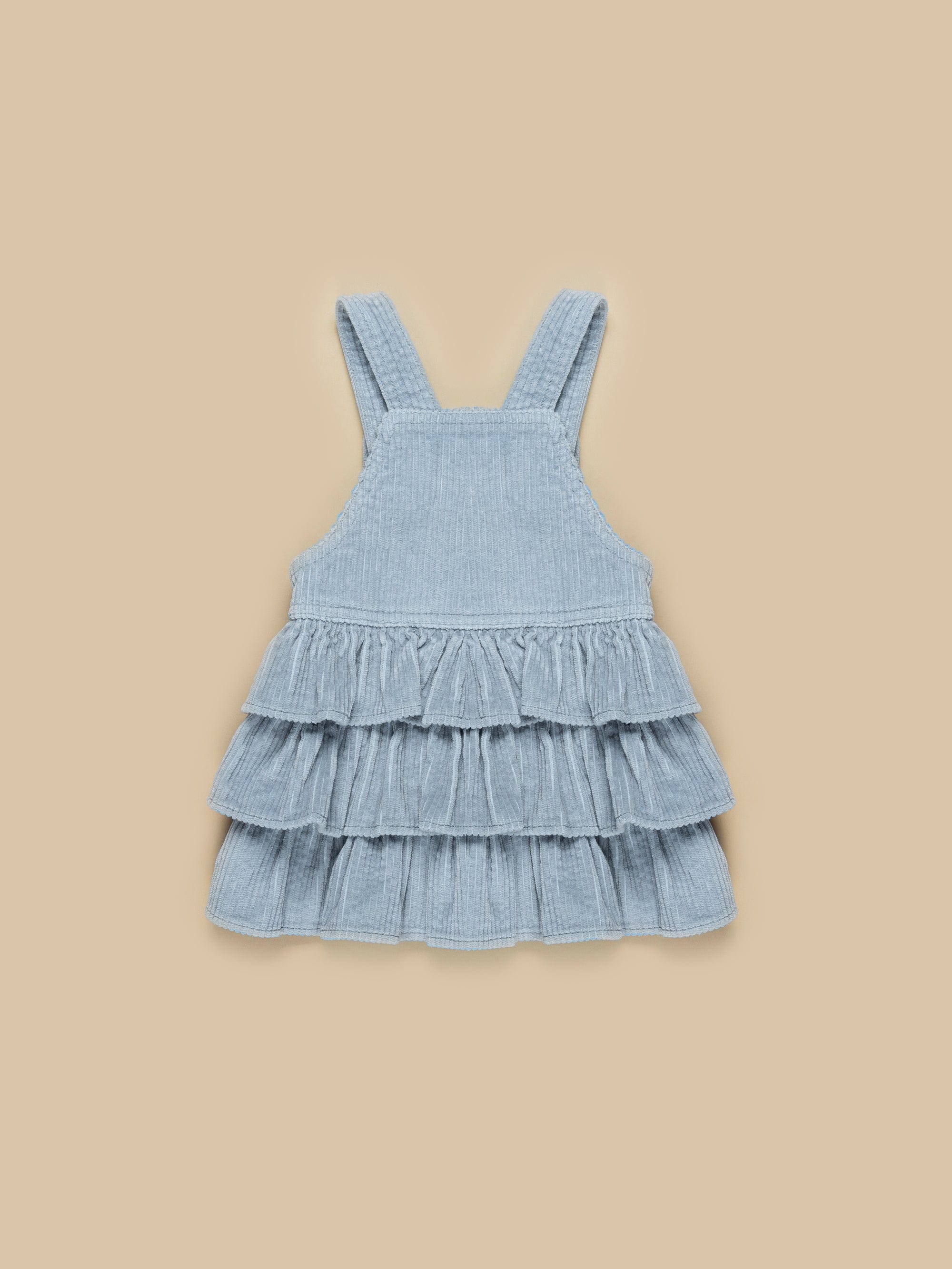Dusty Blue Cord Pinafore