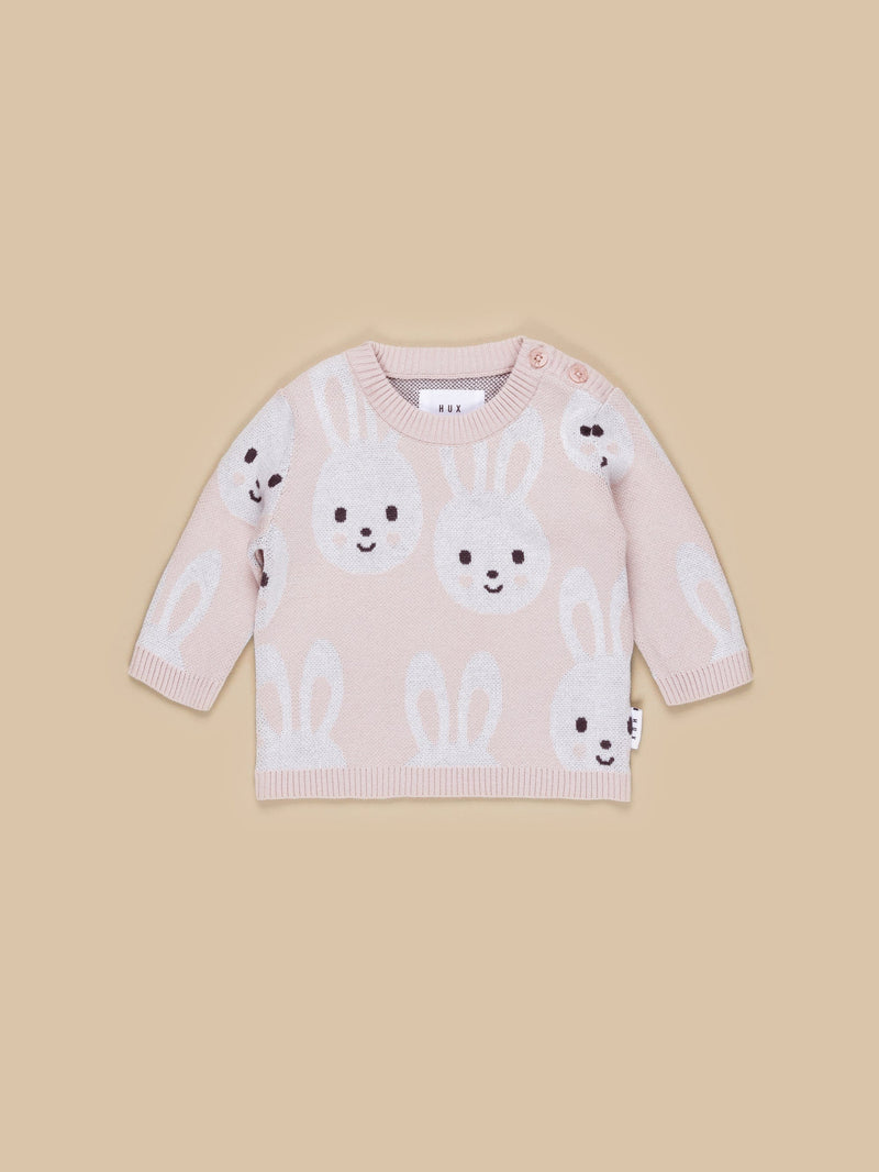 Bunny Knit Jumper - Rose