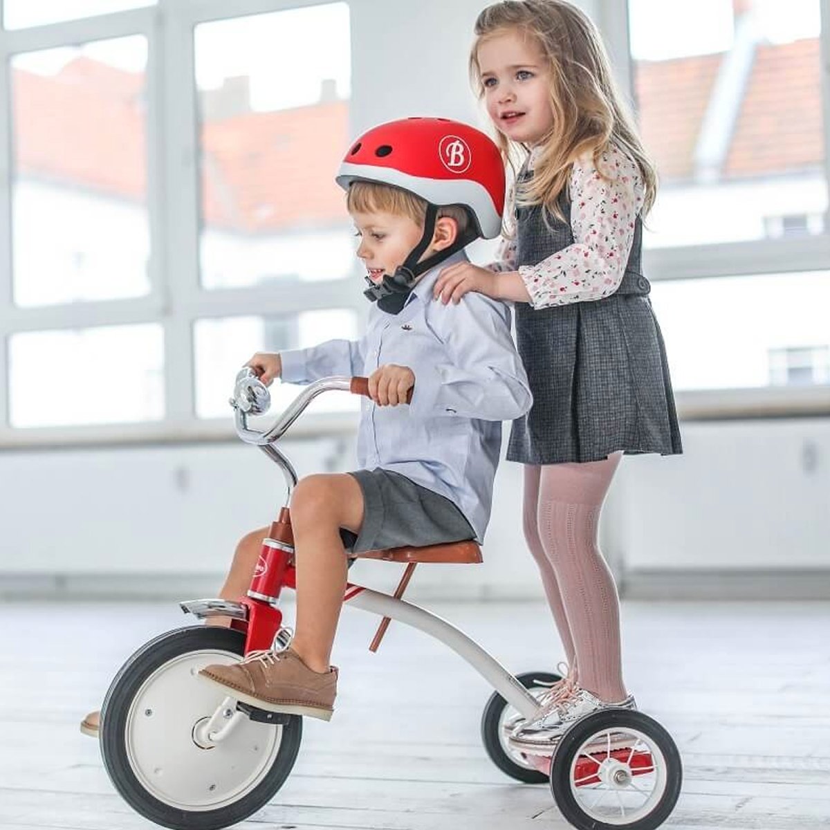 Children's Red Bicycle Helmet