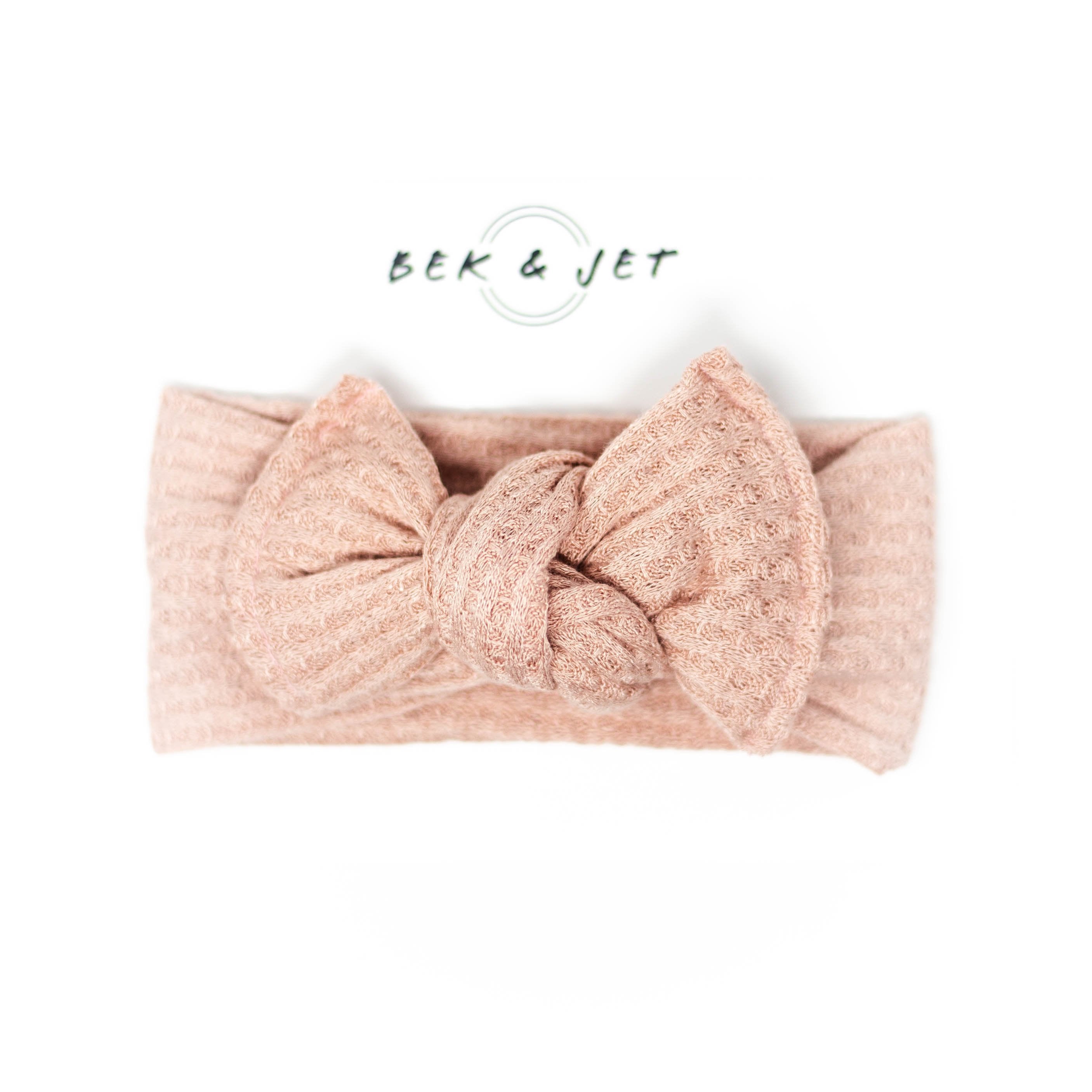 Blush Waffle Knit Headwrap