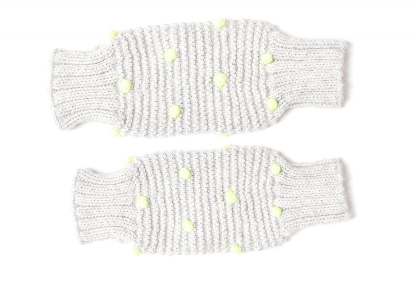 Leg/Arm Warmers Grey w/ Neon Dots