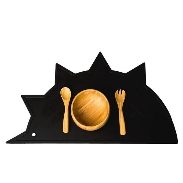 Hedgehog Dino Placemat - Black