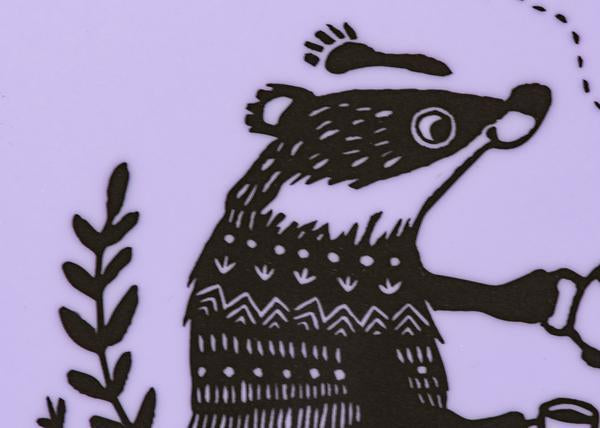 Meal Set: Badger Family - Lavender